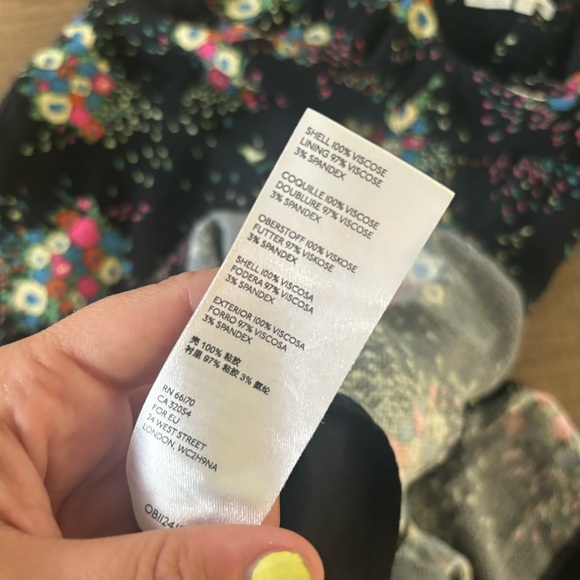 anthropologie scarletta sweetheart floral print mini dress - Picture 6 of 6